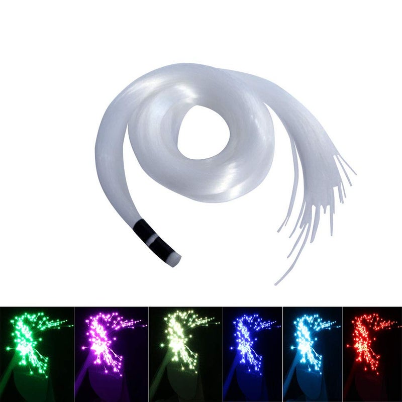 AKEPO كابل ضوء ألياف بصرية AKEPO PMMA END Glow 100 قطعة Ð¤0.03in(0.75mm) 6.5ft/2m لمجموعة إضاءة سقف النجوم LED وزينة الإضاءة بالألياف البصرية (بدون مصدر ضوء) - Image 1